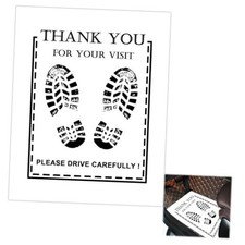 White Car Paper Floor Mats 12Pcs Temporary Cars Floor Protector Vehicles