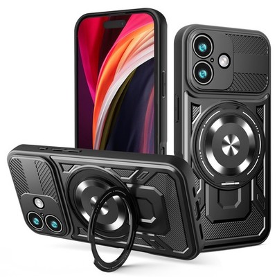 Für Apple iPhone 16 - Schutz Hülle Handy Tasche Armor Case mit MagSafe Etui