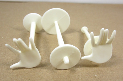 Barbie Dream Store 2 Display Hands, 3 Pedestals for counter vtg Mattel 1982 80s