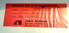 5 New Omega Precision Fine Wire Thermocouples...