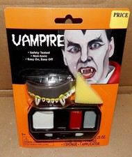 Halloween Vampire Makeup Kit Grease Fangs Sponge 5 171L