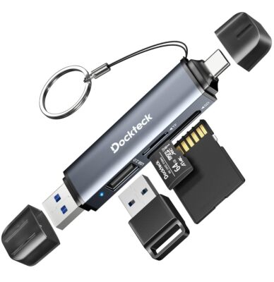 SD Card Reader 5G Super Speed USB3.0 SD/TF Card Reader 3-Slot USB A/C to SD/M...