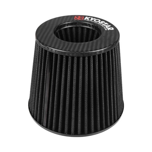 3"/3.5" Carbon Dry Air Filter Cold Air Intake Cone Replacement High Flow Inlet - Picture 49 of 120