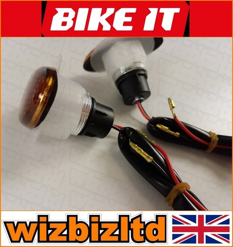 Indicadores universales ovalados pequeños Bikeit con lente ahumada INDFSLSS - Imagen 9 de 12