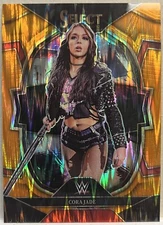 Cora Jade 2023 Panini Select WWE Concourse Level Orange Flash Prizm #63 NXT