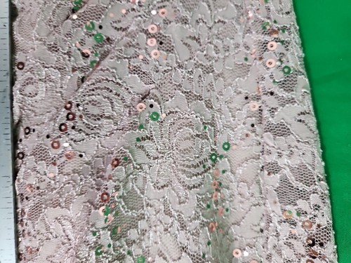 Scarlett Sequin Cutout Bodycon Dress Size 6 Sleeveless Lined Beige Ruched Side - Picture 12 of 14