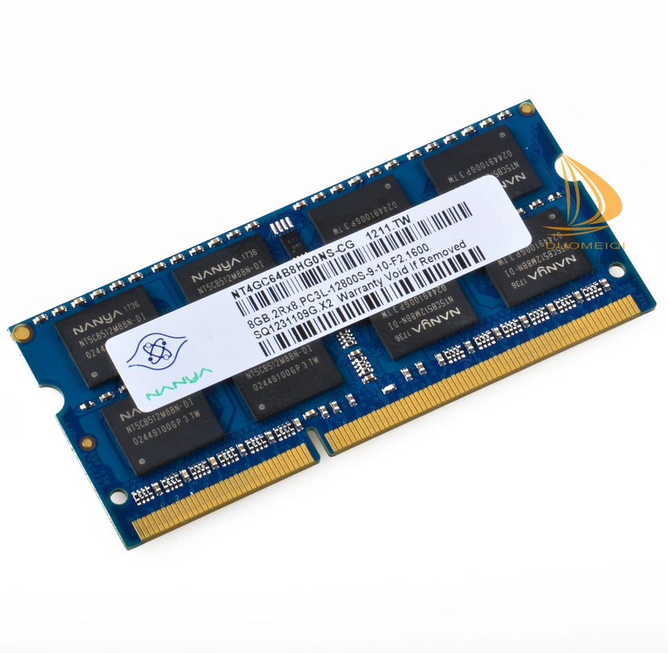 Nanya 4x 8GB 2Rx8 PC3L-12800S DDR3L 1600 MHz CL11 SODIMM RAM Laptop-Speicher %HH - Bild 3 von 4