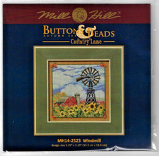 Windmill & Sunflowers Buttons & Beads Autumn Series Mill Hill Kit