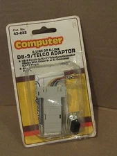 GC Electronics 43-233 Computer Telco Adaptor DB-9 4 or 6 Line 43233 New