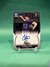 2023 Bowman Chrome #CPA-CSE Connor Staine 1st RC Rookie Auto Colorado Rockies 🟣