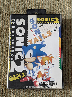 SAMSUNG Sonic The Hedgehog 2 Sega Genesis Mega Drive MD Korean Version US SELLER