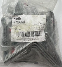 BAG OF 40 National Hardware Corner Braces 2-1/2" x 5/8" Zinc Plated N266-338