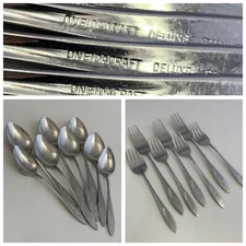ONEIDACRAFT DELUXE Flatware “Ember Glow”  7 FORKS & 8 SPOONS (15 Pieces) USA