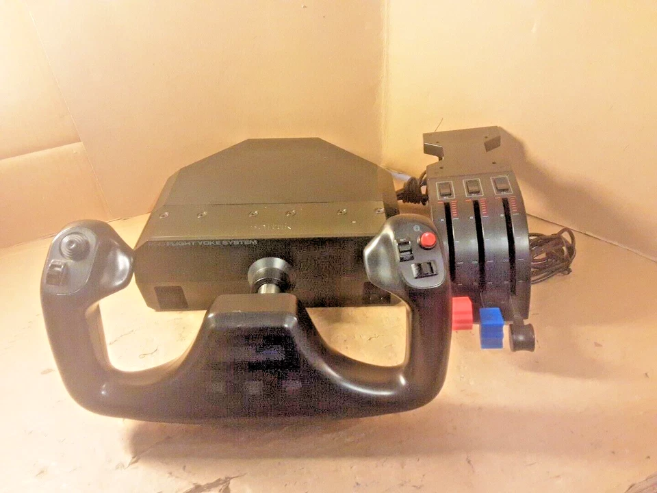 Logitech G Saitek Pro Flight Yoke & Throttle System PC Video Game Controller - Image 2 of 4
