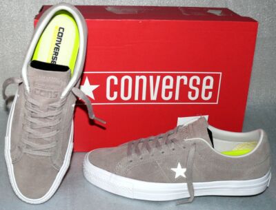 Converse 157893C ONE STAR PRO OX Rau UP Suede Leder Schuhe Sneaker 45 46,5 Grau