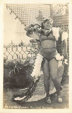 Havana Cuba Typical Cuban Rumba Female Photo Postcard Copy