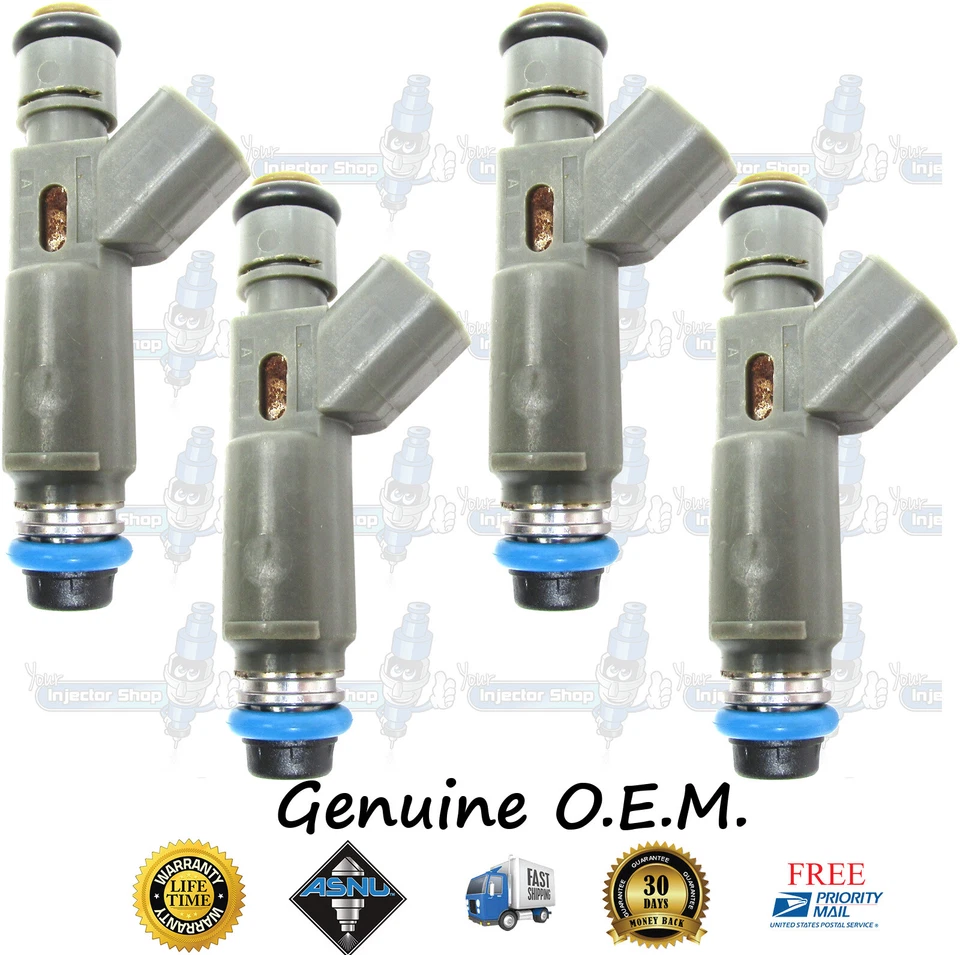 4x inyectores de combustible originales Denso 12 orificios EV6 GM 12582704 Saturn 2,2 L 2,4 L DOHC Foto 2 de 4