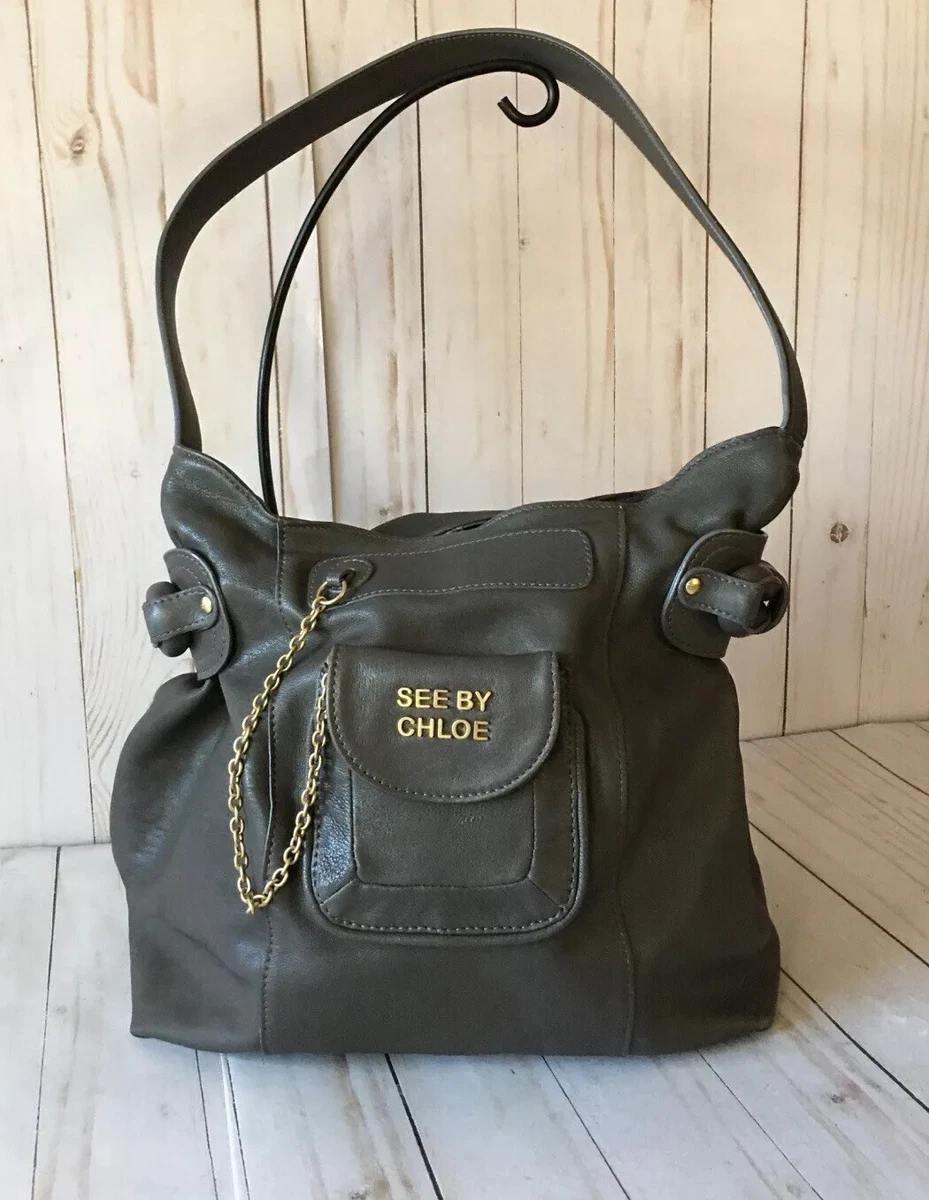 See By Chloe “Funny Love” Luxury Designer Hobo Shoulder Bag Logo