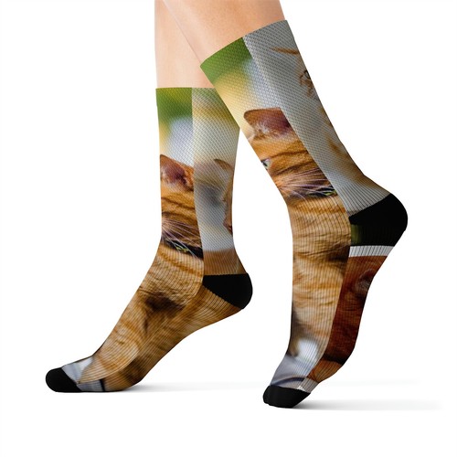 Cat socks birthday gift animal lover - Picture 2 of 5