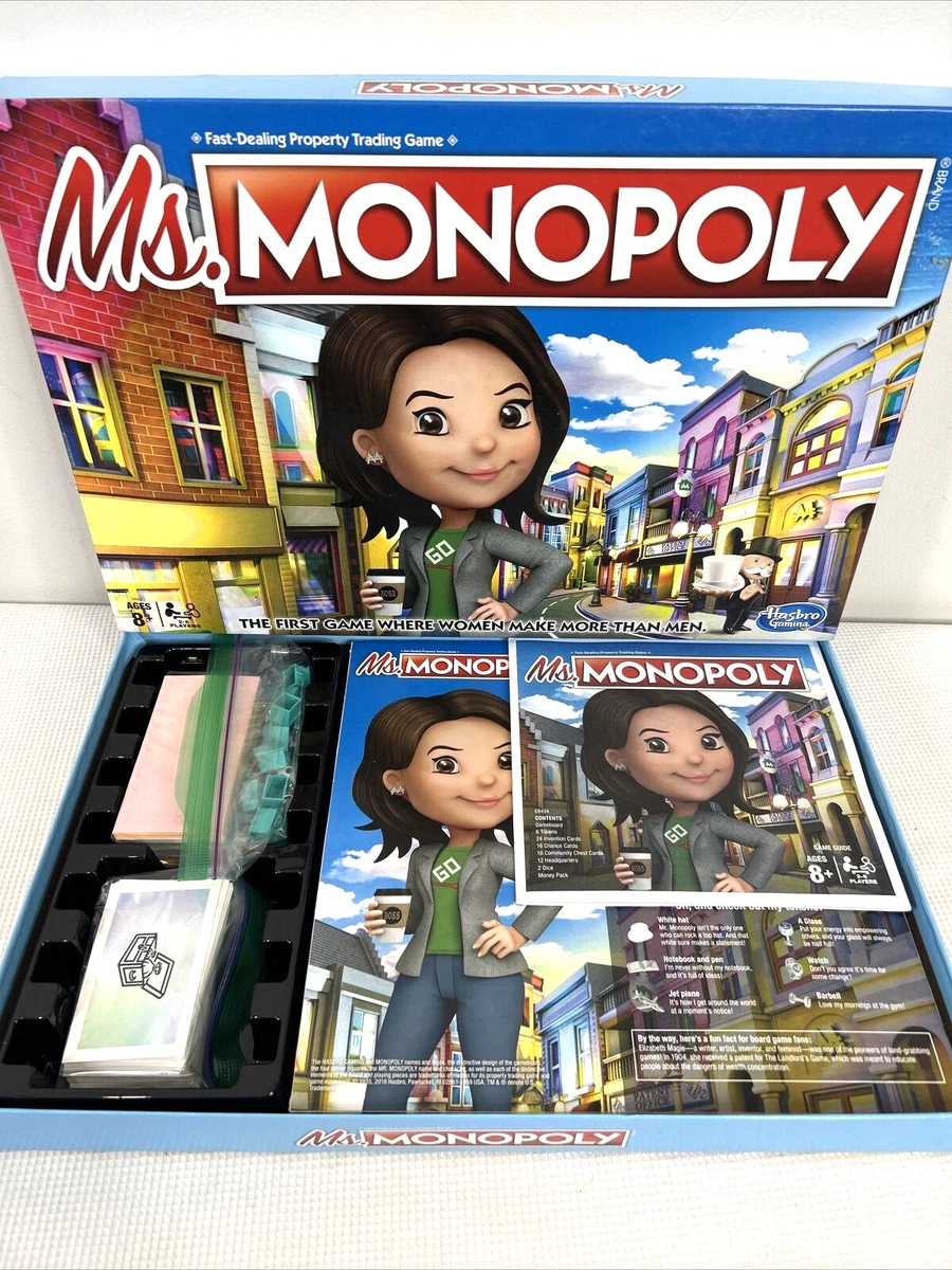 Ms Monopoly Board Game Girl Power Family Game Night EUC Hasbro Complete |  eBay