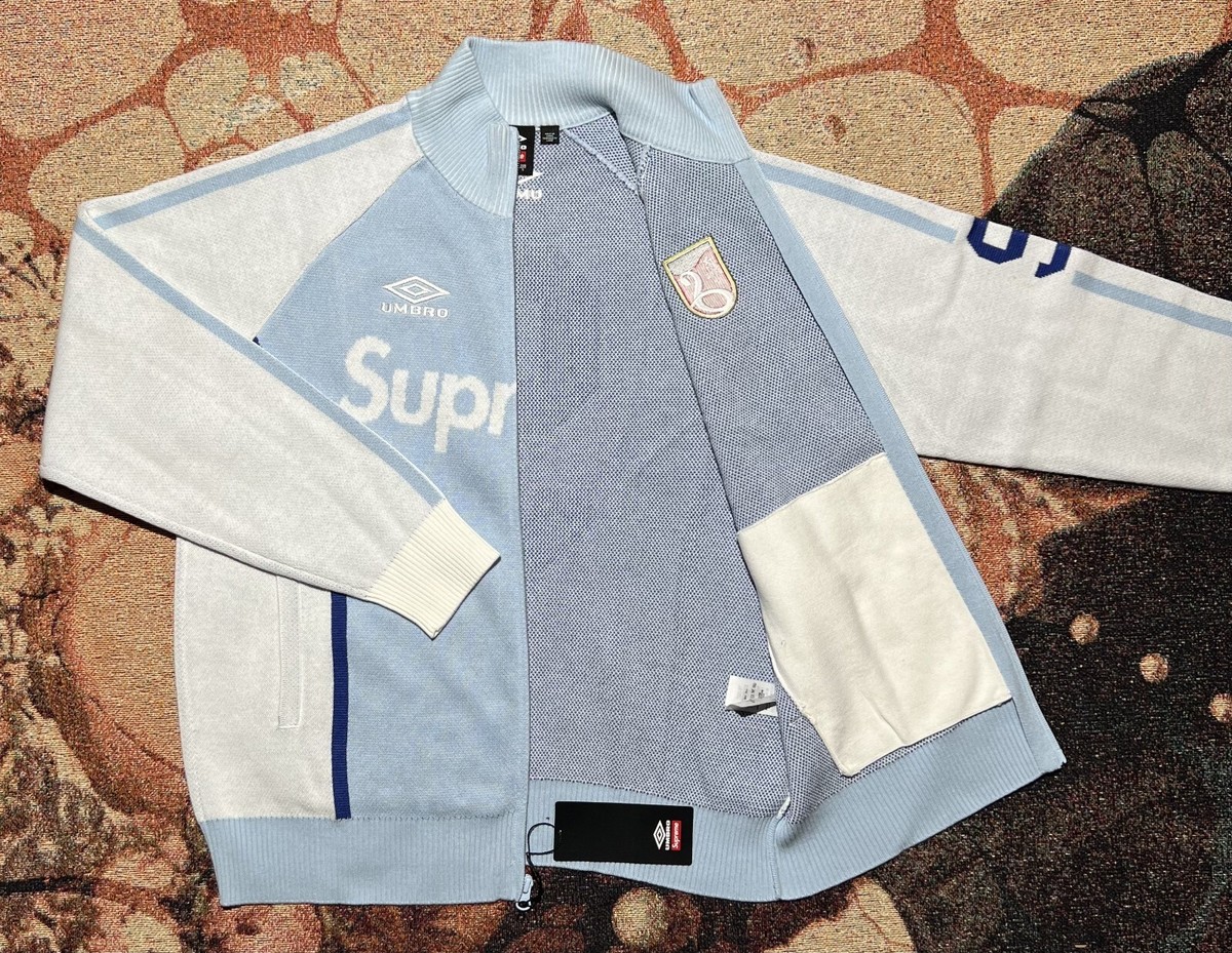 ウェア Supreme x Umbro Zip Up Sweater LightBlue Supreme x Umbro Zip-Up Sweatshirt 'Light Blue' — Kick Game