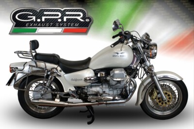 GPR exhausts satin Vintacone Moto Guzzi California 1100 Special-Stone 1997-02