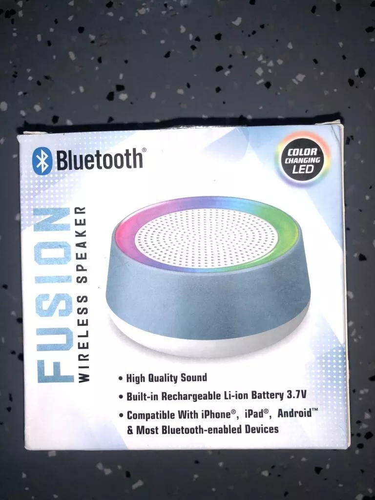 Bass Jaxx FUSION Bluetooth Wireless Speakers w Color Changing LED