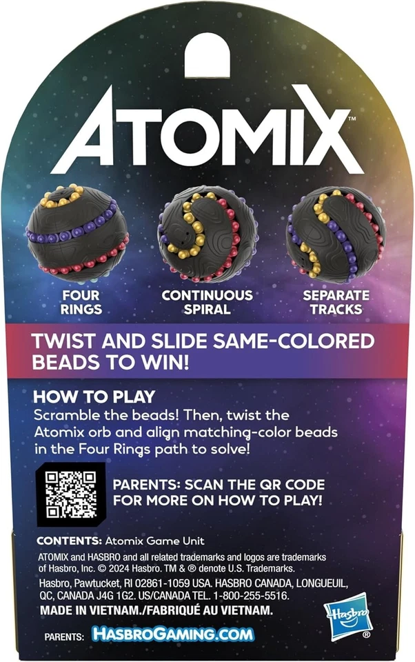 Hasbro Gaming Atomix Game for Kids & Adults Brainteaser Puzzle Sphere Ball - Image 3 of 4