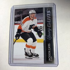 Jackson Cates 2021-22 UD Series 1 Young Guns Rookie Philadelphia Flyers #238