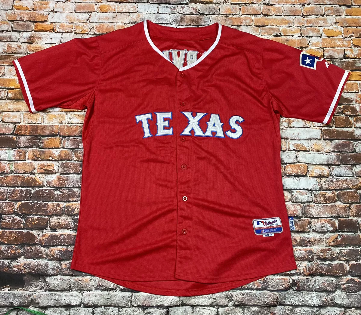 (N) MLB Texas Rangers Yu Darvish #11 Baseball Jersey Mens 56 Red Stitched  Logo