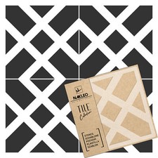 SORIA Tile reusable PLASTIC Stencil // 10x10cm to 60x60cm // Floor Wall