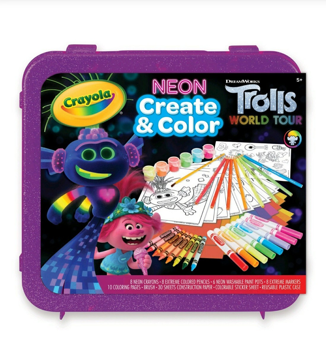 Pegatina De Colores Crayola Trolls World Tour Activity Troll | Cuotas sin interés