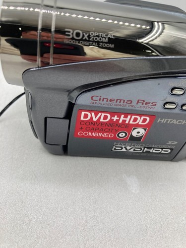 Hitachi DZHS500A DVD+HDD Hybrid Camcorder With 30X Optical Zoom Untested - Picture 3 of 14