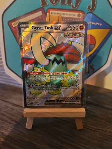 Pokemon TCG - SVP 072 Great Tusk Ex 072 Black Star Promo - Paldean Fates - Imagen 11 de 12