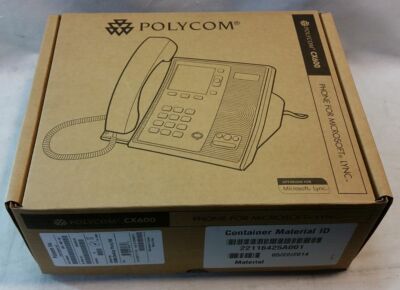 Polycom CX600 2201-15942-001 VoIP Phone for Microsoft Lync NEW OPEN BOX