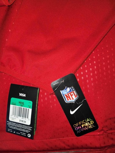 Nike Alpha Fly Rush Half Zip Atlanta Falcons NFL Jacket Onfield Jacket Red Sz XL - Picture 7 of 8