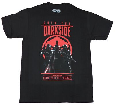 Star Wars Mens T-shirt - Join The Dark Side Fallen Order Logo Image