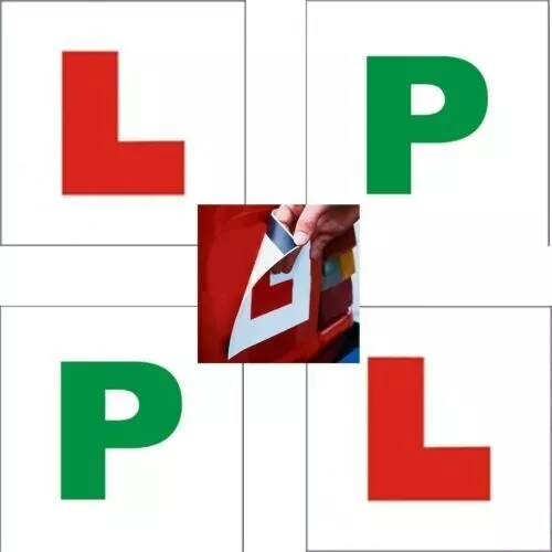 Placas magnéticas L&P alumno nuevo conductor exterior coche señal segura provisional - Imagen 8 de 9