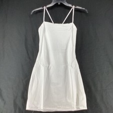 Nasty Gal Collection Womens Linen Look Mini Dress White Square Neck Cut Out 6