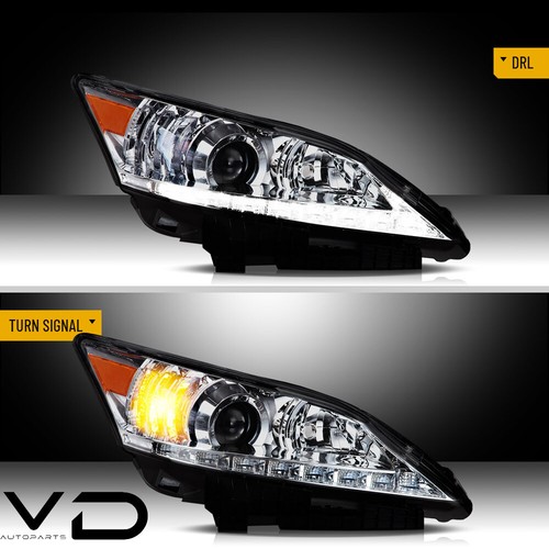Pair VLAND LED Head Lights Assembly For 2010-2012 Lexus ES350 Front w/ LED DRL - Picture 8 of 14