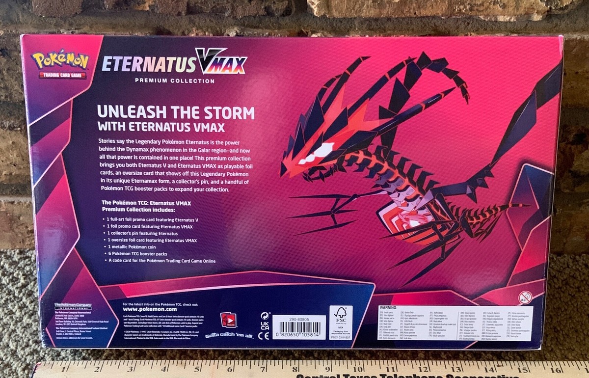 pokmon trading card game eternatus vmax premium collection V & Set - Darkness Ablaze 116/189-117/189 this item offers a spectacular aesthetic for a gallery NIB POKEMON ETERNATUS VMAX Premium