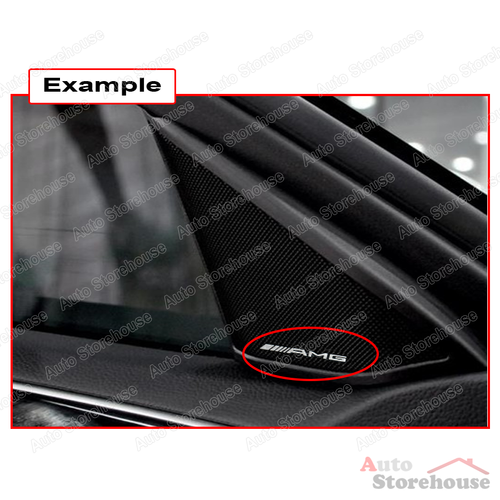 2x AMG Badge for Steering Wheel or Speaker - Small Metal Chrome Car Emblem - Picture 6 of 7