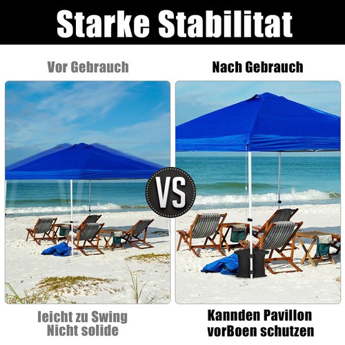 4x Pavillon Sandsäcke befüllbare Faltpavillon Standfuß Gewichte Campingzelten - Bild 5 von 12