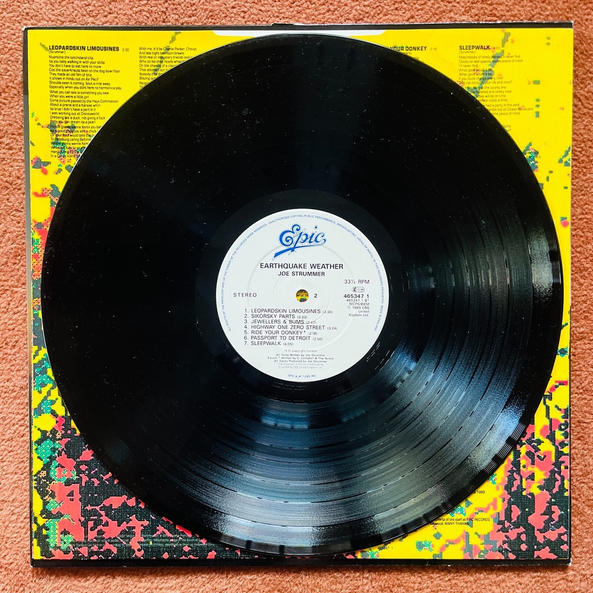 Joe Strummer Earthquake Weather 12