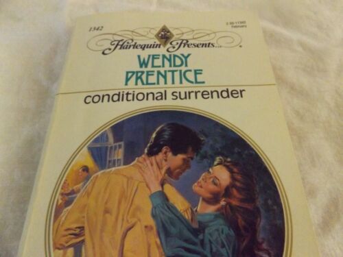 Harlequin Presents Conditional Surrender Wendy Prentice # 1342 Paperback 1991 - Foto 1 di 2