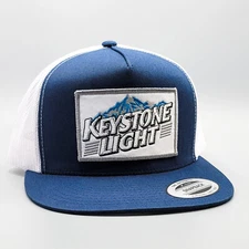 Keystone Beer Hat, Keystone Light Trucker Hat, Vintage Patch, Snapback Flatbill