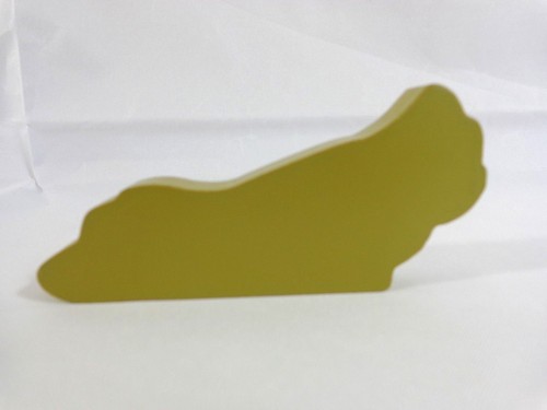 HOUND DOG FIGURINE 4.5" Wood Brown Black White - Picture 3 of 3
