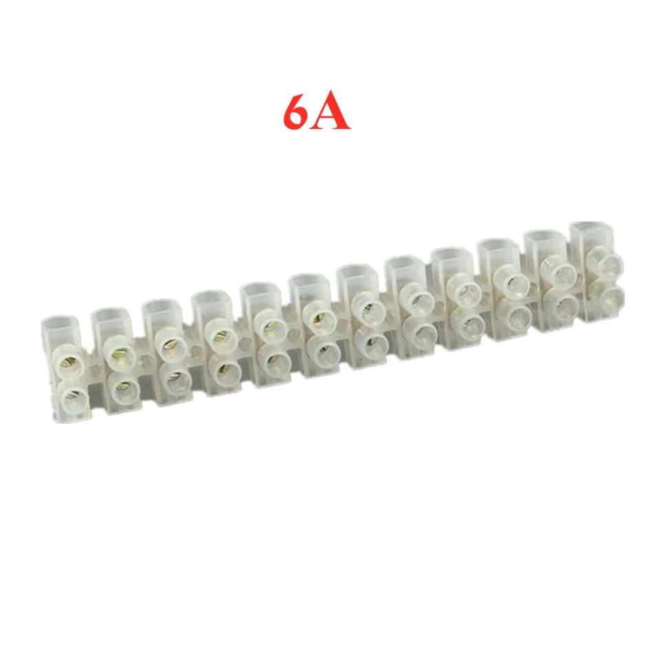Electrical 12 Way Wire Block Terminals Connector Block Strip Screw 3~30AMP 1-5x - Image 3 of 4