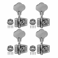 4R Open Gear Bass Tuners Machine Head Tuning Keys Pegs for Jazz Precision P Bass