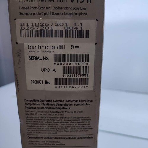 Epson Perfection V19II Color Photo & Document Flatbed Scanner Optical Resolution - Bild 6 von 17